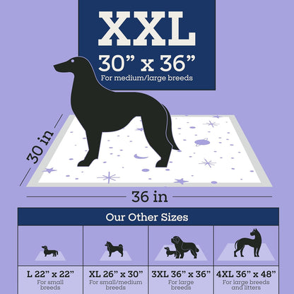 USA imported premium overnight dog pads pack of 15 count.