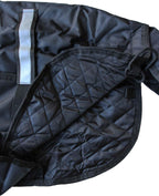 Challenger 1680D winter blanket side view highlighting the integrated American flag detail patch