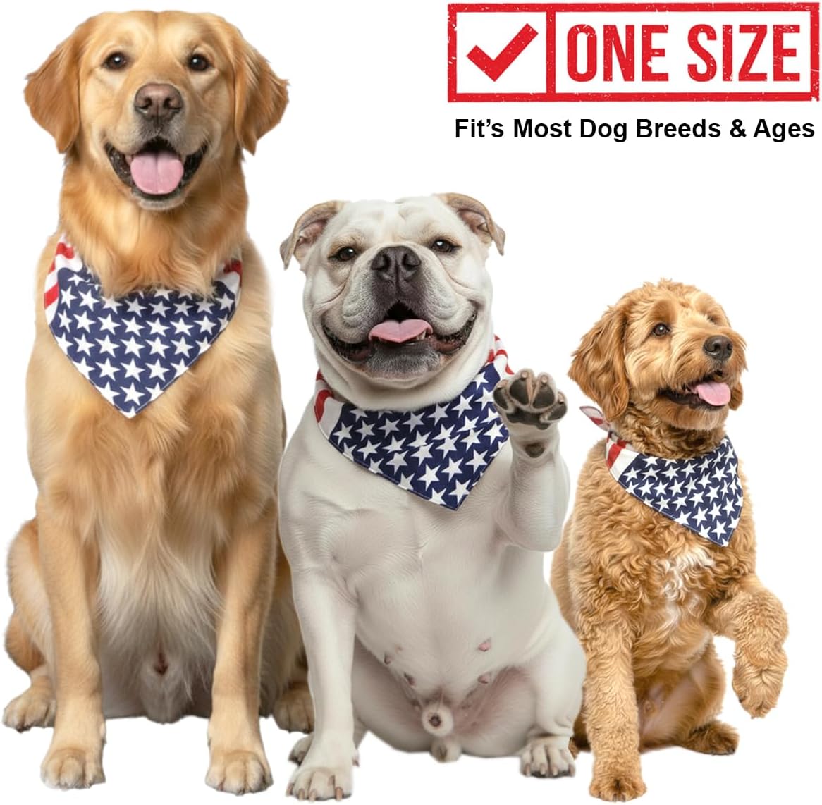Durable polyester nylon blend dog neck accessory folded in half into a triangle shape