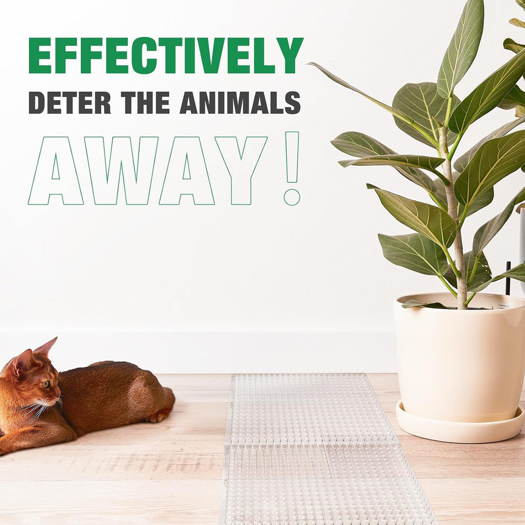 Zipcase cat deterrent mat showing plastic spike texture