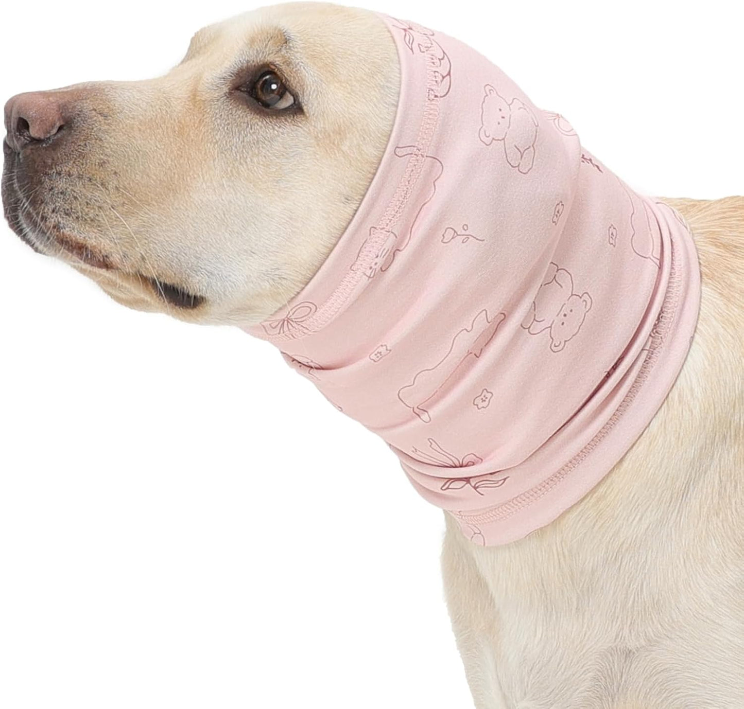 Nanaki Calming Hoodie Dog Grooming Ear Cover Anxiety Relief-No Shake Dog Ear Wrap Hematoma, Striped Head Wrap Snoods for Noise Protection, Bath, Fireworks, Thunderstorm, Blow Drying, Warm-Keeping - Image 13