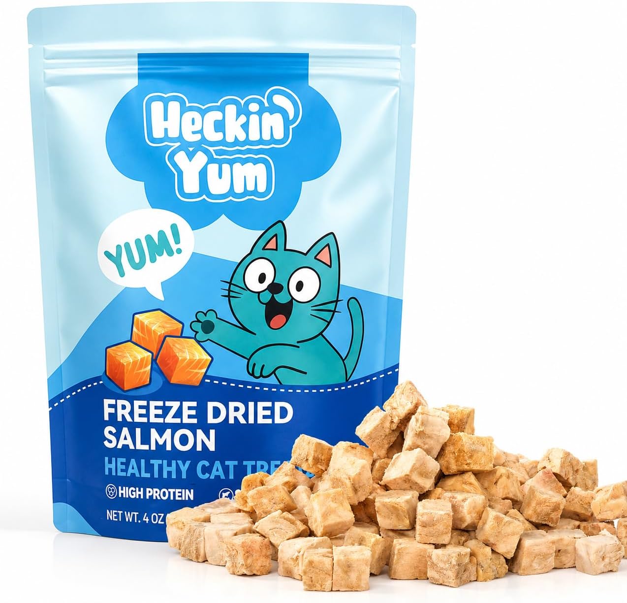 Freeze Dried Chicken Cat Treats, Single Ingredient Chicken Breast Cat Snacks, High Protein Grain-Free Food Topper for Picky Cats, 4 oz - Image 12