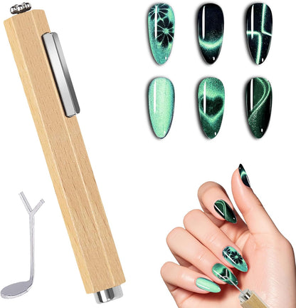 Ziratones 3-in-1 Nail Magnet with Heart Shaped Cat-Eye Tool front view