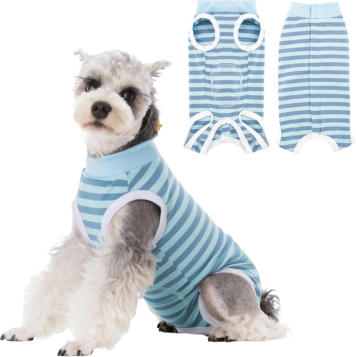 Coppthinktu Dog Surgery Recovery Suit for Dogs Cat Dog Onesie, Dog Recovery Suit Female for Small Medium, Pet Surgical Neuter Post-Surgery Suit E-Collar Alternative Anti Licking Abdominal Wounds - Image 13