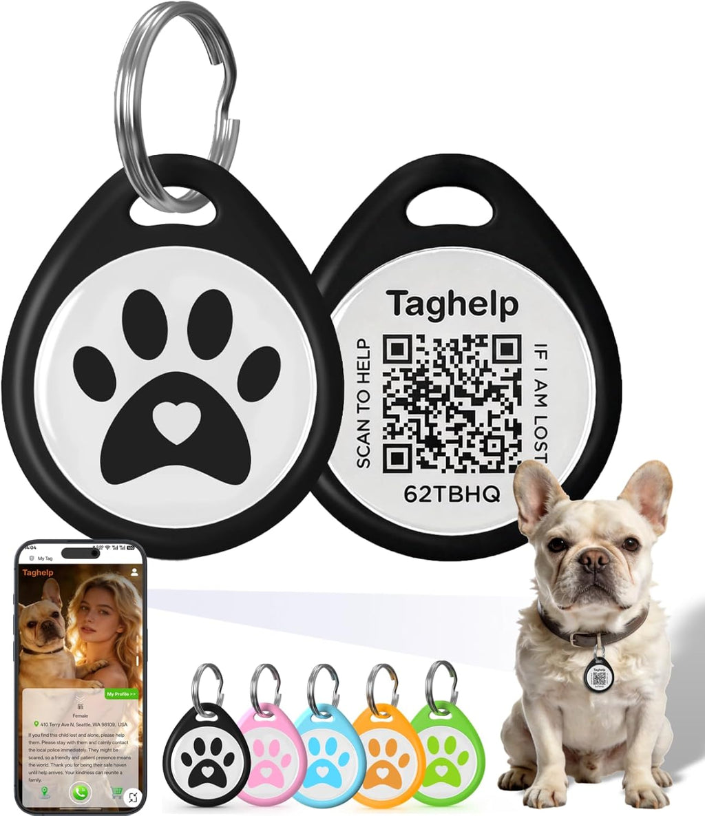 Smart QR Code Cat ID Tag - Free Forever Online Profile, No Subscription Pet Safety Tag, Instant Owner Alert on Scan, No App Required, Anti-Lost Cat ID Tag QR CodePink 1 Inch - Image 15