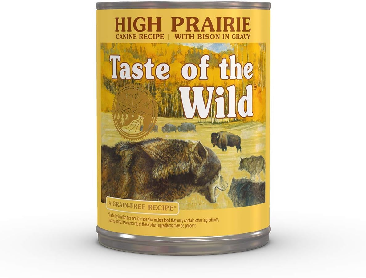 Taste of the Wild salmon in gravy 13.2 ounce can display