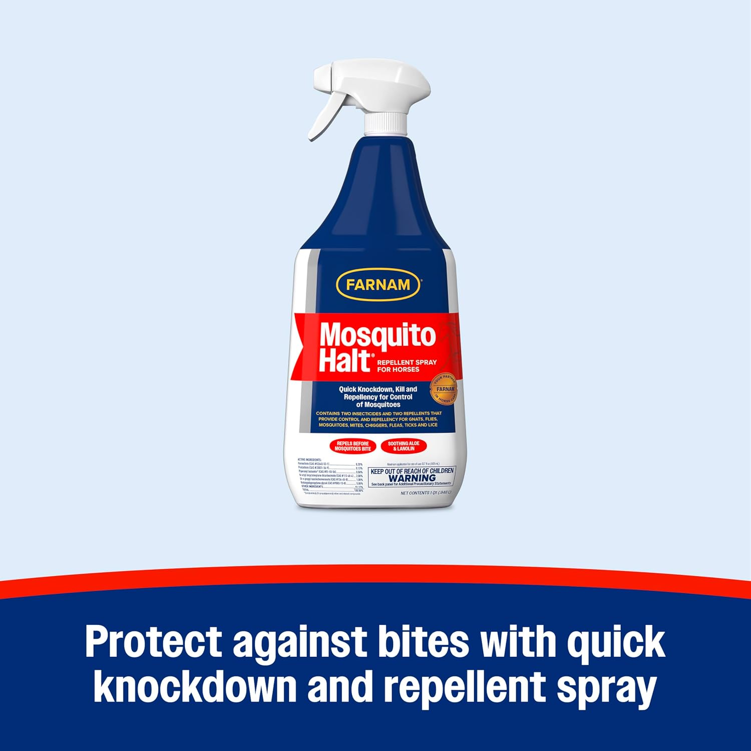 Farnam quick knockdown mosquito spray for horses packaging details