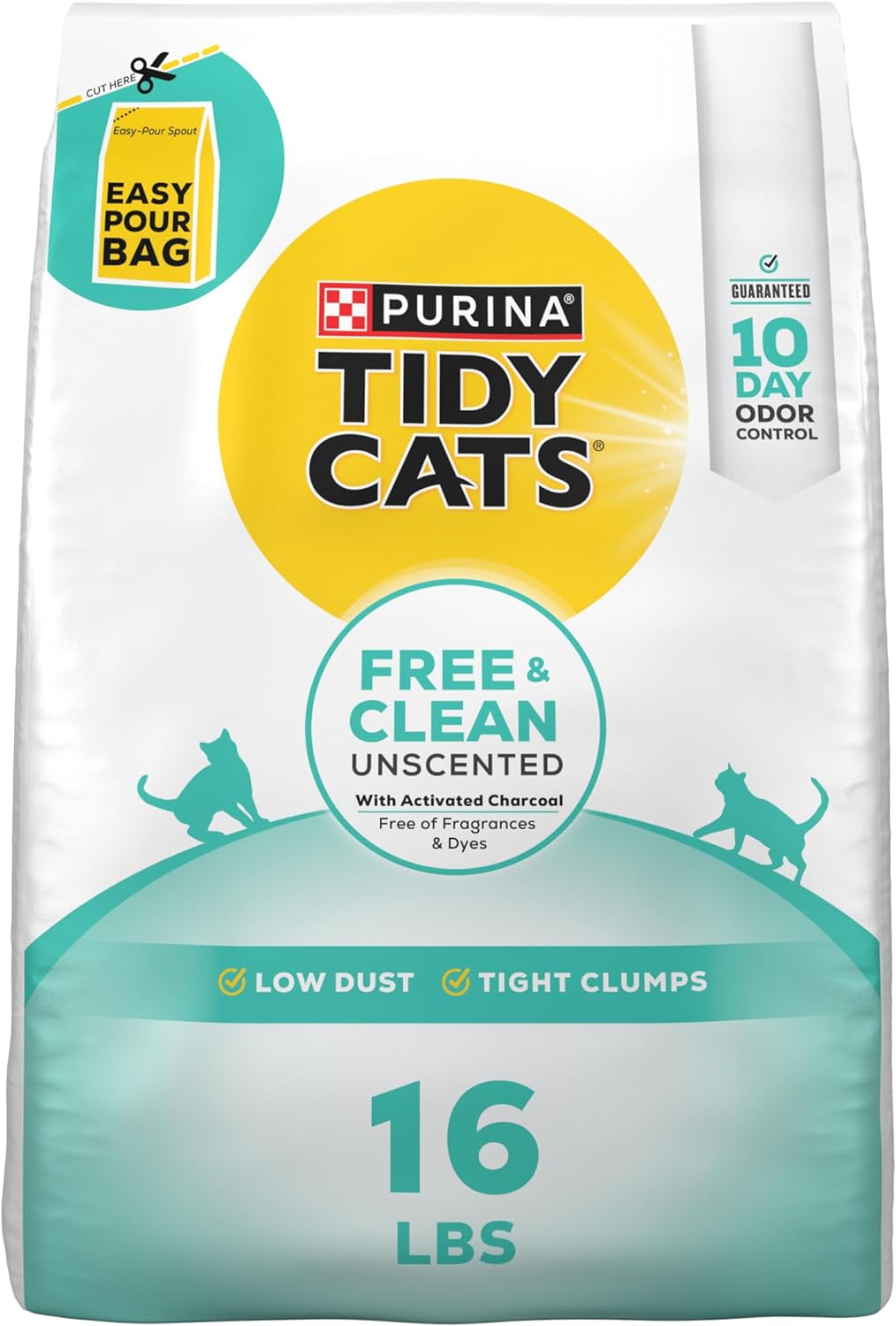 Purina Tidy Cats Free and Clean Unscented Clumping Cat Litter with Odor Control - 38 lb. Box - Image 13