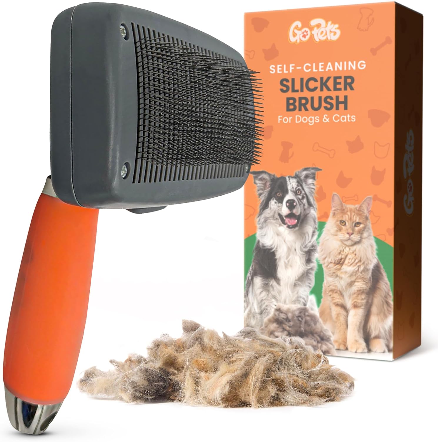 GoPets 2-in-1 Dematting Comb for Dogs, Pet Grooming Rake, Double-Sided Dog Brush for Shedding, Deshedding Brush for Cats, Undercoat Mat Dematting Tool for Long Haired Cats, Grooming Matting Hair - Image 9