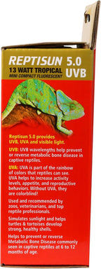 Side profile of compact fluorescent reptile light bulb.