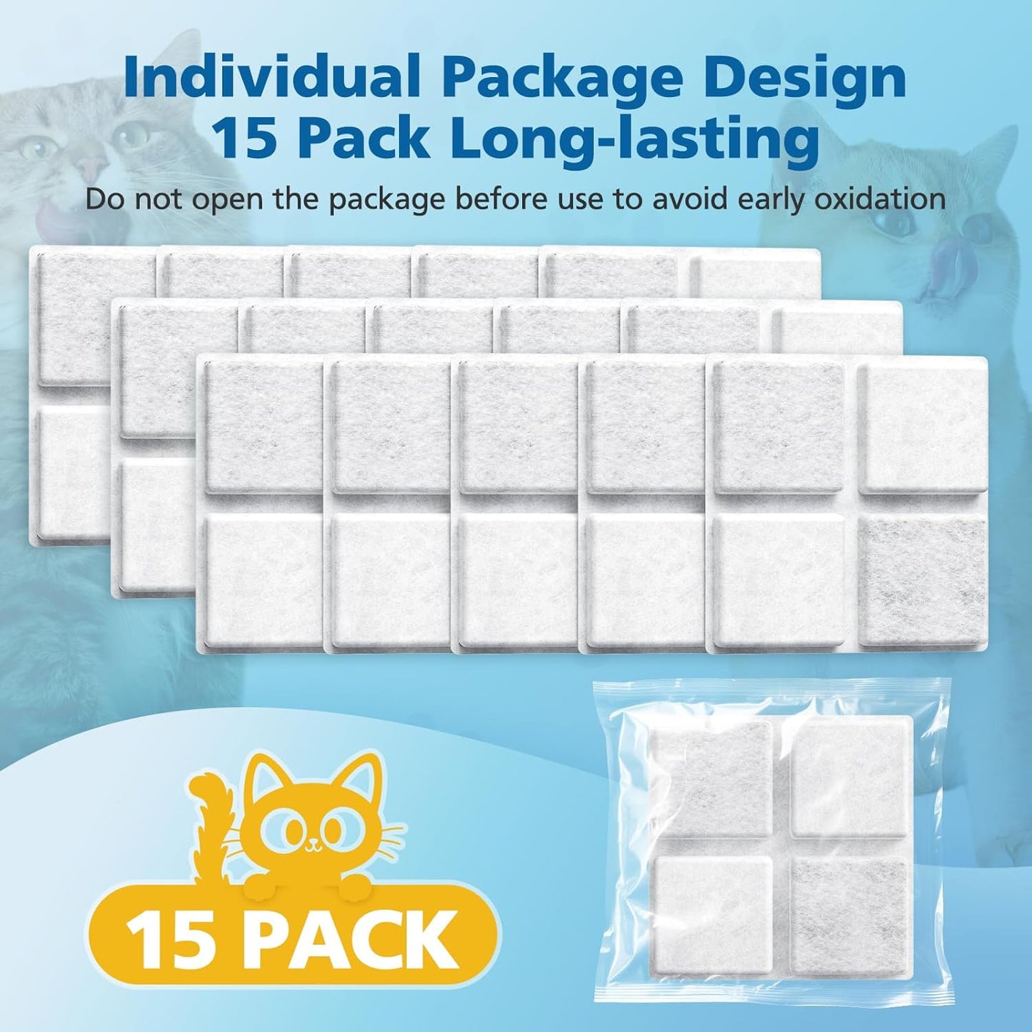 15 Pack Pet Food Desiccant Bags for Petlibro Automatic Cat dog Feeders, Keep Pet Food Dry and Fresh, for Model PLAF001, PLAF101, PLAF005, PLAF006, PLAF103, PLAF203 - Image 10