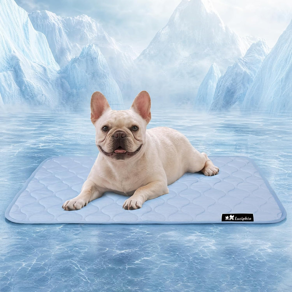 Luciphia Waterproof Cooling Mat for Dogs Couch Cover Q-MAX>0.5, Leakproof Pet Pad Non-Slip Throw Blanket for Cat Puppy Crate Bed Protector Outdoor (Cloud Grey, 30x40 inches) - Image 9