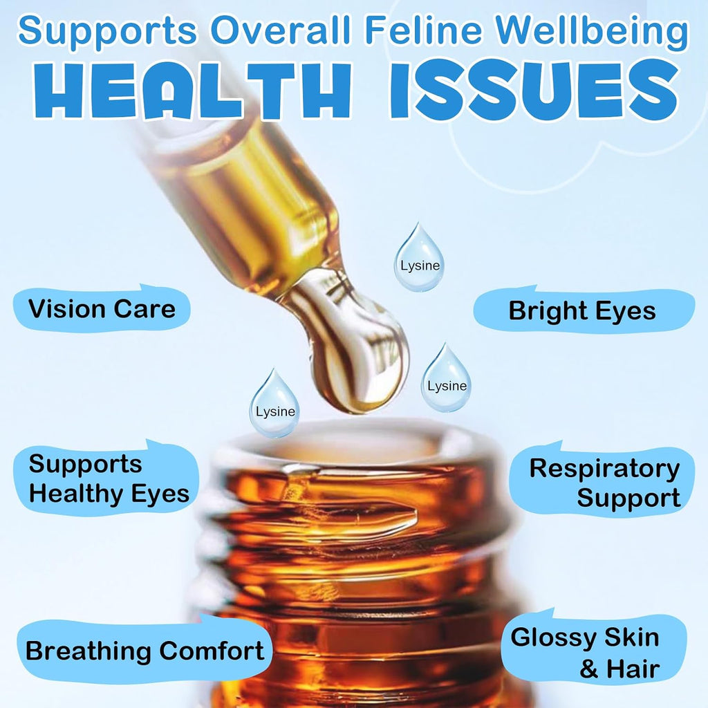 Imported eye and nasal care liquid supplement for kittens and senior cats.