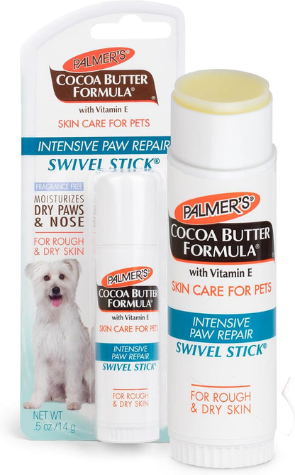 Palmer's for Pets Cocoa Butter Paw Pad and Nose Balm Swivel Stick, Fragrance Free - Moisturizing Dog Balm with Vitamin E, Peppermint Oil, Shea Butter, Rough or Dry Pads, 0.5 oz - Image 7