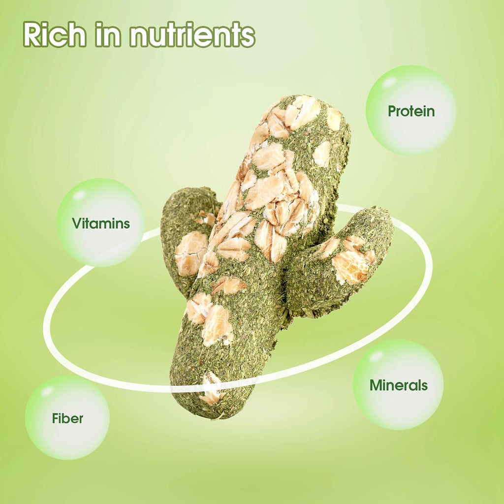 Abizoo natural oat bunny treats close up view displaying the organic fiber texture for small animal dental care