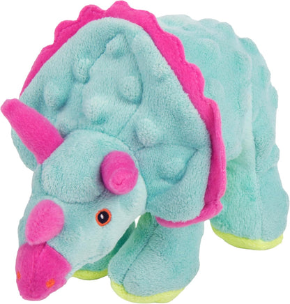 goDog Dinos Frills Squeaky Plush Dog Toy with Chew Guard Technology, Durable Fabric & Squeaker for Active Play, Gray, Large - Image 14