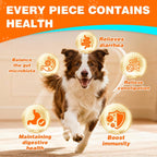 SnazFirst dog probiotic soft chews imported packaging showing fifty count quantity label