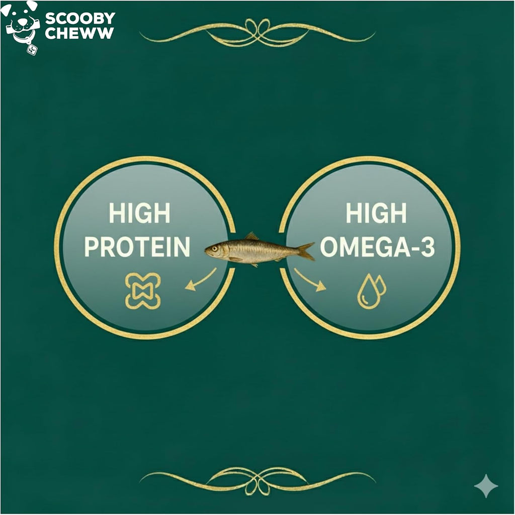 High protein omega 3 fish treats for cats and dogs