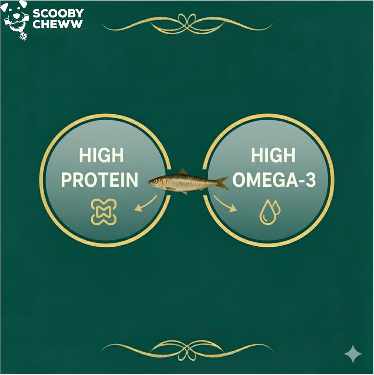 High protein omega 3 fish treats for cats and dogs