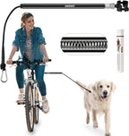 Petbetf dog bike leash front view attached to bicycle