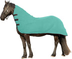 RESISTANCE Fleece Contour Horse Cooler - Anti-Sweat Moisture Wicking, 3 Quick-Grip Neck Closures, Tail Cord, Durable Hemmed Edges, Polar Soft Fleece, Post-Exercise Cool Down - Image 11
