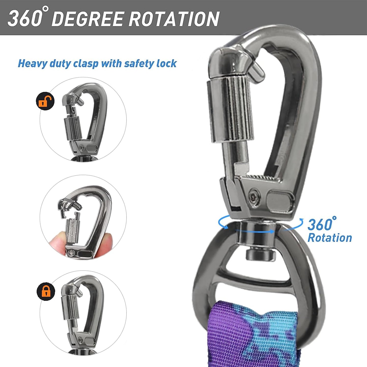 Hotsky tactical dog lead packaging view highlighting authentic premium materials