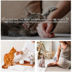 Packaging view of the Luxrise four count reusable liners for side peeing cat solutions.
