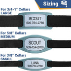 GoTags flexible eco friendly non toxic pet tag back view