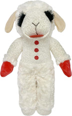Multipet Lamb Chop Dog Plush Toy - Squeaky Toy for Small & Medium Dogs - Extra Soft Plush - Stuffed Animal for Cuddling & Playing (10", Cream, 5 Squeakers) - Image 11