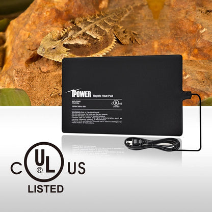 Close up of iPower 16W reptile heat pad surface