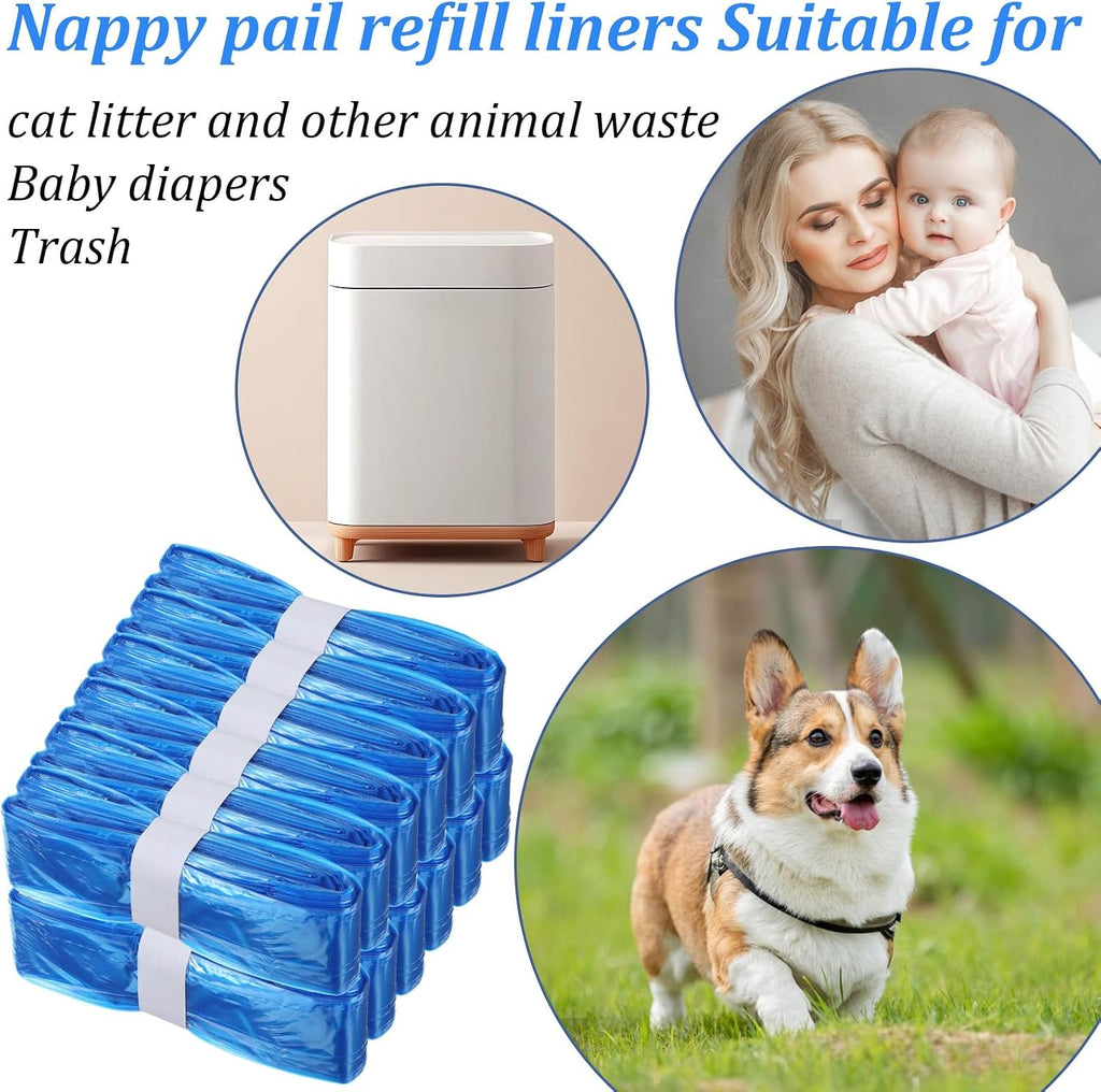 JoyHuaTrade odor barrier cat waste liners showing tear resistant material testing view.
