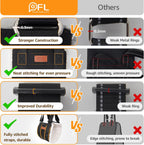 Pick For Life dog lift harness being used to help a large breed pet safely enter an automobile