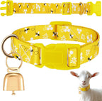 Goat Collar with Bell, Sheep Grazing Copper Bells and Adjustable Nylon Collar Set Loud Bronze Bell for Summer Small Farm Animal Sheep Cow Dog Accessories Gift(Blue Stripes) - Image 9