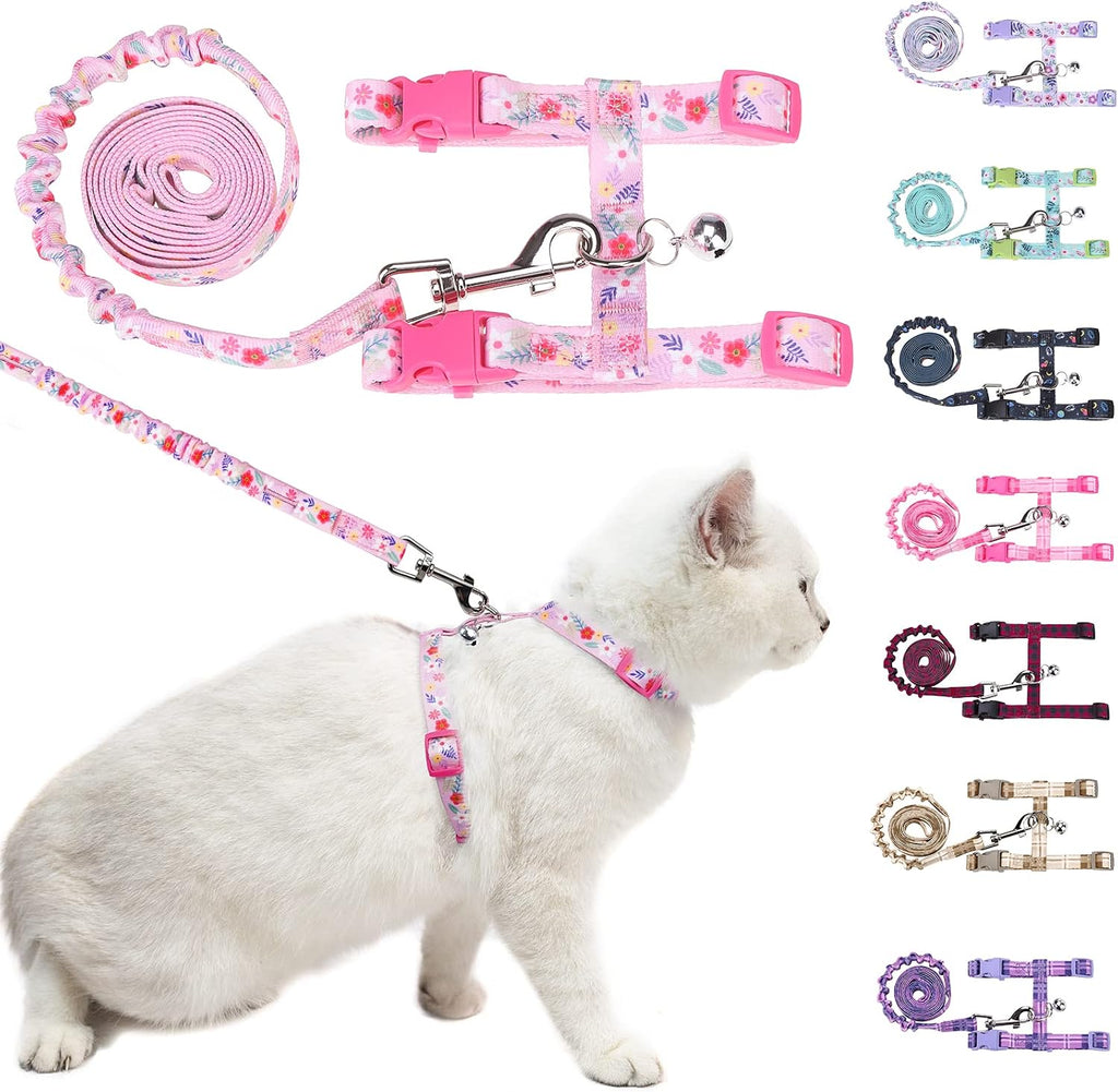 BEAUTYZOO Cat Harness and Leash Set Escape Proof for Walking, Kitten Soft Adjustable Vest Harnesses for Small Medium Large Cats, Easy Control Breathable Plaid Ribbon Nylon for Outdoor Indoor Use - Image 15
