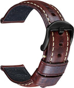 REZERO Watch Band, Vintage Oil Wax Leather Watch Straps 18mm 19mm 20mm 21mm 22mm 23mm 24mm 26mm Watch Belt for Men Women - Image 12