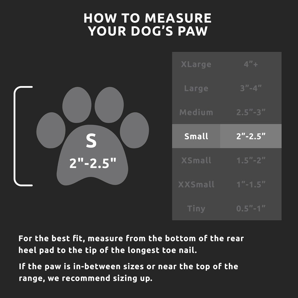 Pawz rubber dog boots pack of 12 for small breed paws