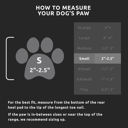 Pawz rubber dog boots pack of 12 for small breed paws