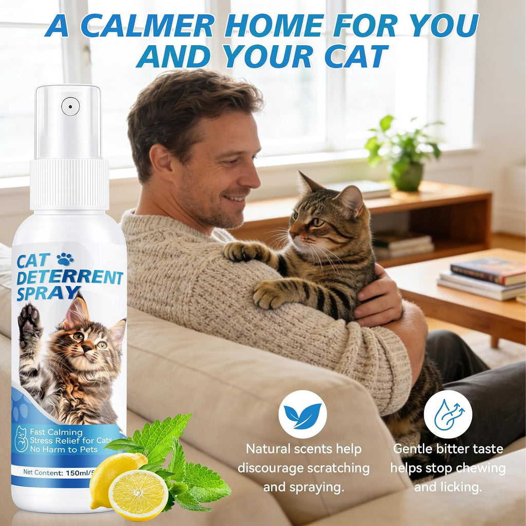 Using Ecmoomce cat deterrent spray on indoor rugs and carpets