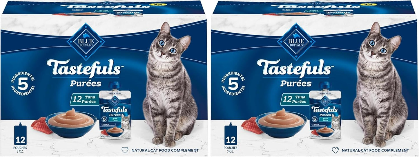 Blue Buffalo Tastefuls Pures Variety Pack Wet Cat Food Complement (Chicken & Tuna) Made with Natural Ingredients, for All Life Stages, 3-oz. Resealable Pouches (12 Count) - Image 14