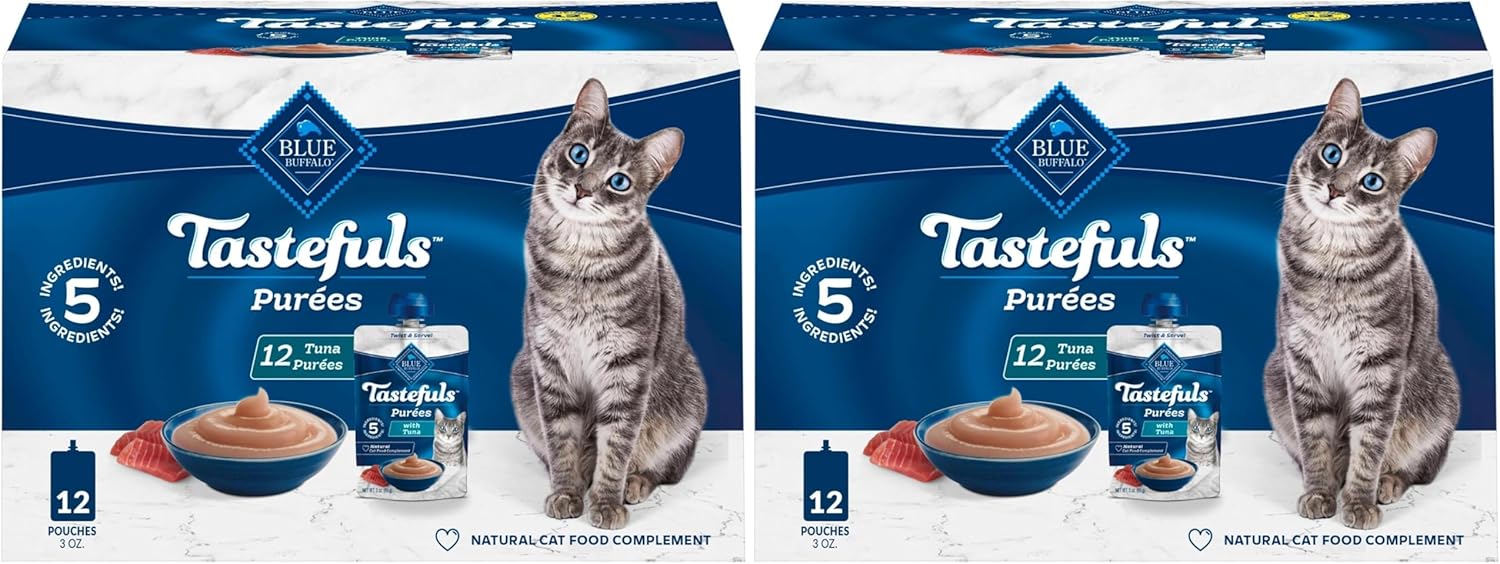 Blue Buffalo Tastefuls Pures Variety Pack Wet Cat Food Complement (Chicken & Tuna) Made with Natural Ingredients, for All Life Stages, 3-oz. Resealable Pouches (12 Count) - Image 14