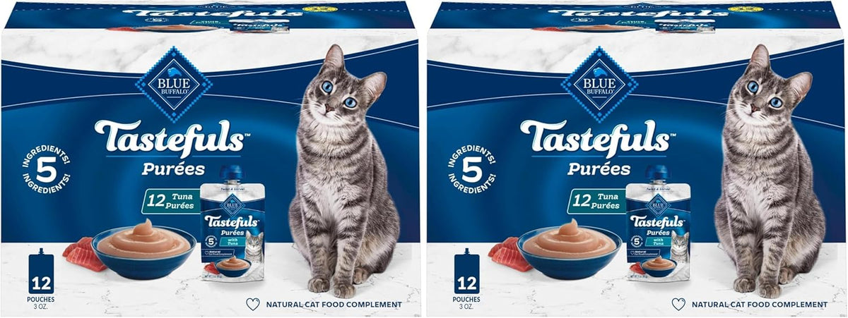 Blue Buffalo Tastefuls Pures Variety Pack Wet Cat Food Complement (Chicken & Tuna) Made with Natural Ingredients, for All Life Stages, 3-oz. Resealable Pouches (12 Count) - Image 14
