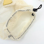 Lightweight polyester mesh material texture of the anti bite cat hood.