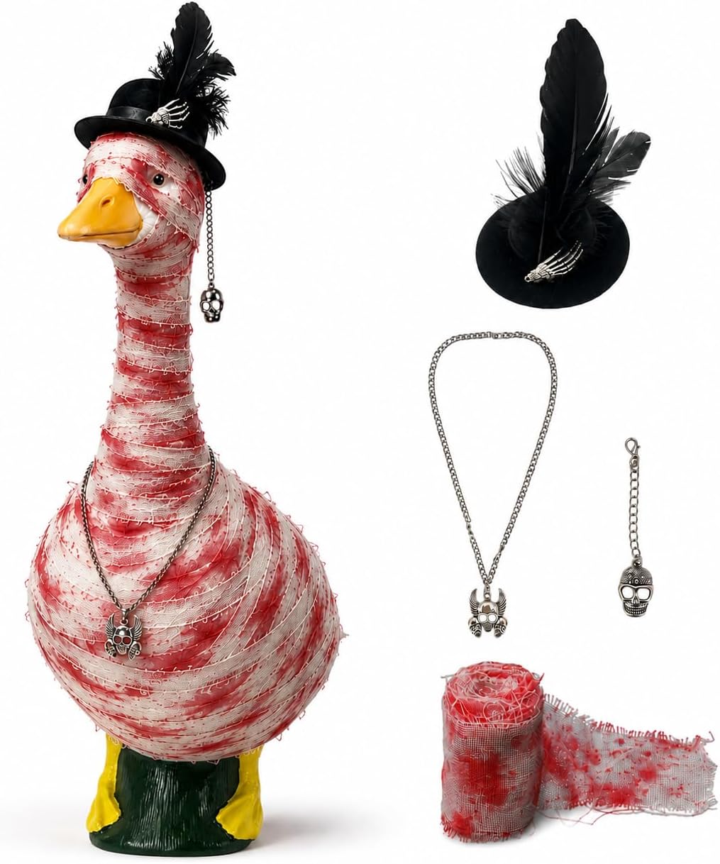 4th of July Patriotic Porch Goose Outfits,Patriotic Porch Goose Outfits for 23" Lawn Statue,Independence Day Goose Clothes for USA 250th Anniversary Outdoor Patio Yard Lawn Garden Decoration (D) - Image 14