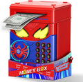 Wrystte Spider Electronic Piggy Bank blue front view interactive children money safe
