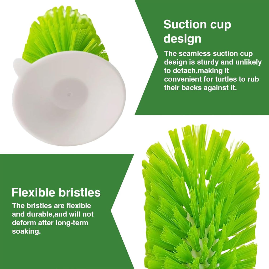 Pet scratcher tool for turtle tank back and abdomen mud removal.