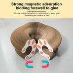 Jogcoys accordion toy showing the rolling toy bell ball moving along the internal circular track.