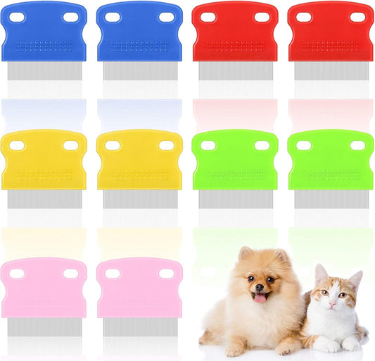 Patelai 10 piece pet tear stain remover comb set front view