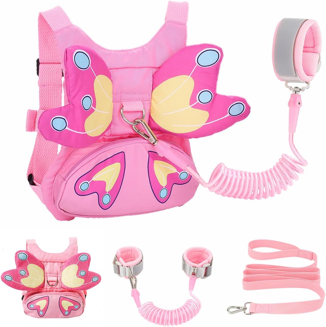 PandaEar toddler safety harness and wrist link front view