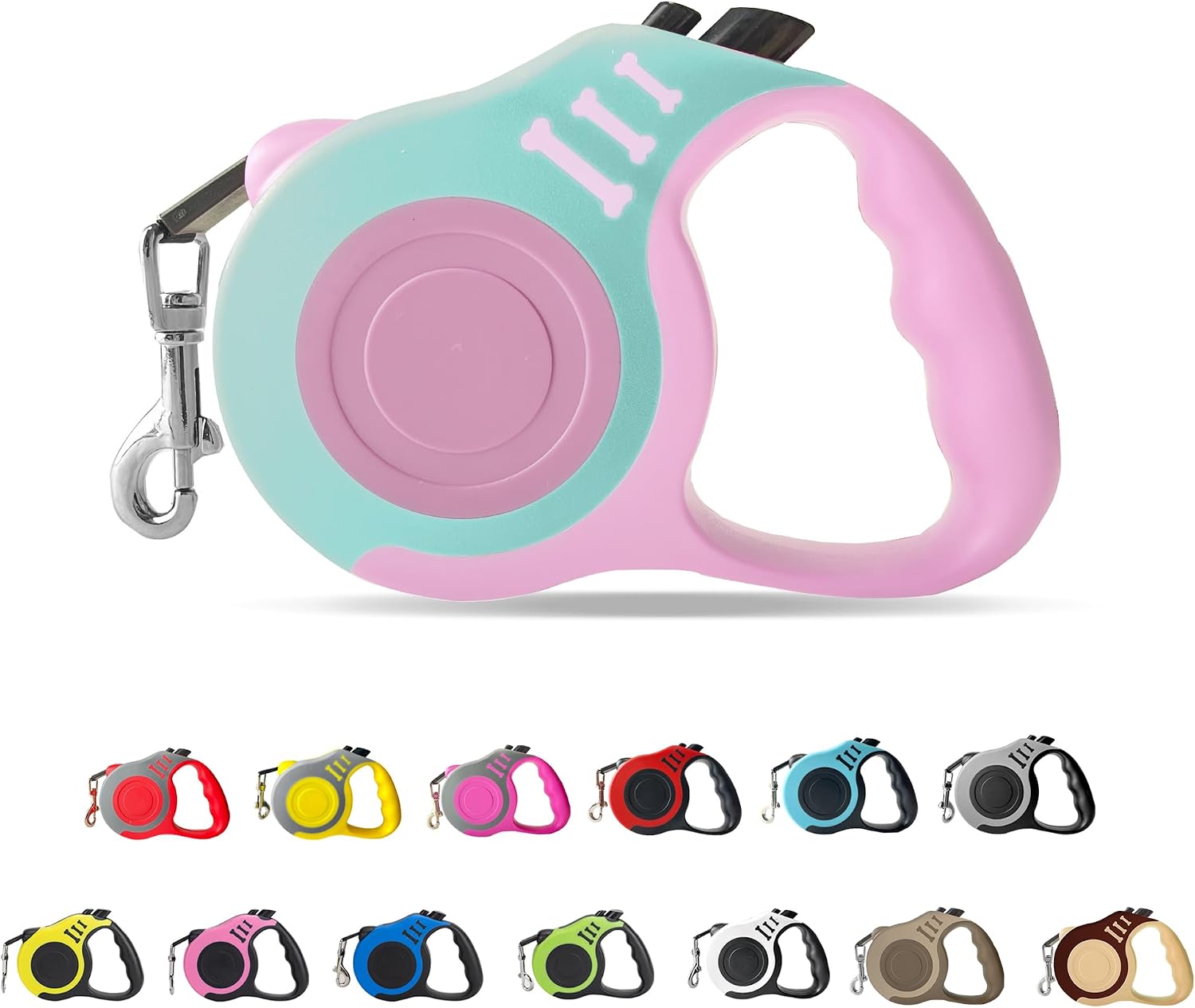 Retractable Dog Leash Automatic Telescopic Tractor Dog Tape, Pet Tape 10/16 FT Durable and Convenient, with Non-Slip Handle, Suitable for Small and Medium-Sized Dogs Blue - Image 12