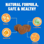 Chicken-flavored cat taurine bites for vision and immune support.